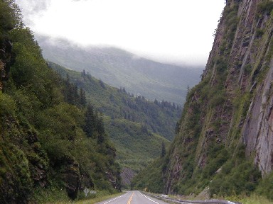 Looking North Up Keystone Canyon